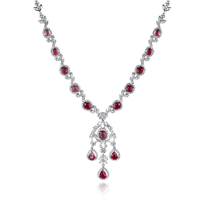 NECKLACE WITH RUBY 